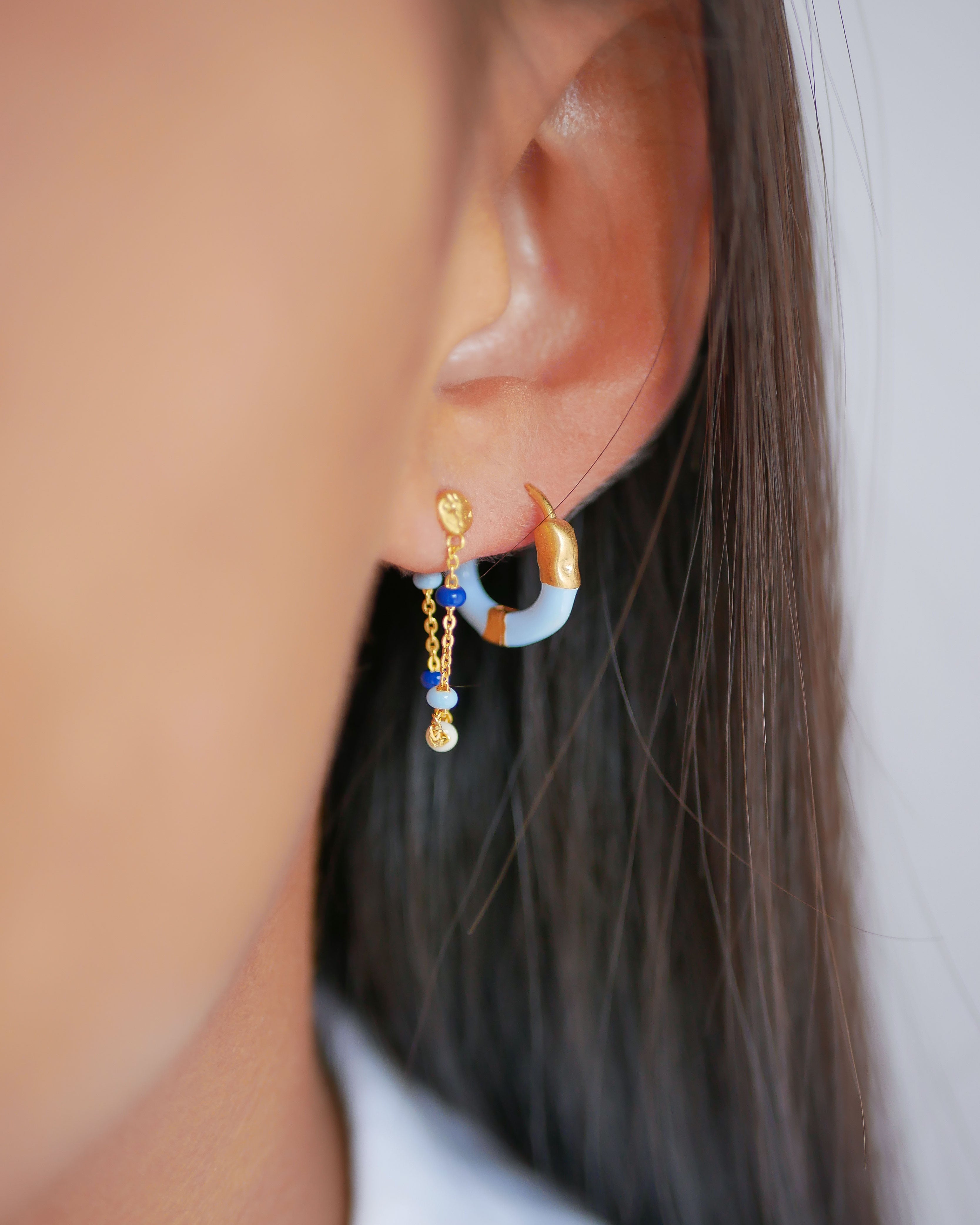 Lola øreringe - Marine